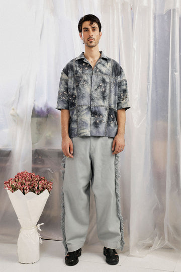 'FORGET-ME-NOT' EMBROIDERED RESORT SHIRT (Men)